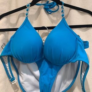 Elegant Lady M Turquoise Bikini Swimwear